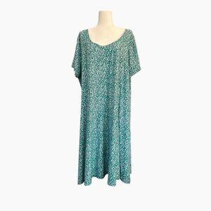 2 Dye 4 Floral Print Dress with‎ Back Cut-Out Women's Size 3X